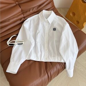 Loewe White Button-Up Camisole